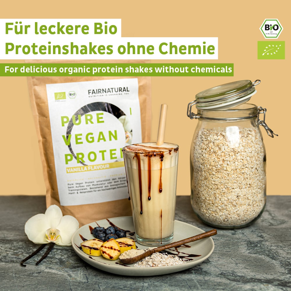 Bio Veganes Proteinpulver Vanille ohne Soja
