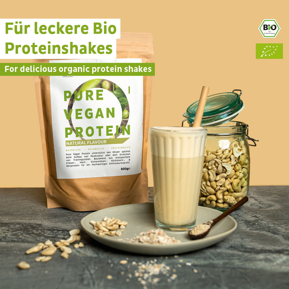 Bio Veganes Proteinpulver Vanille ohne Soja