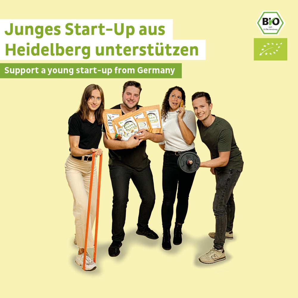 STARK LIMITIERTE PROBIERAKTION: Veganes Bio Proteinpulver 2er Bundle + 1x Bio Vegan Protein Vanille GRATIS