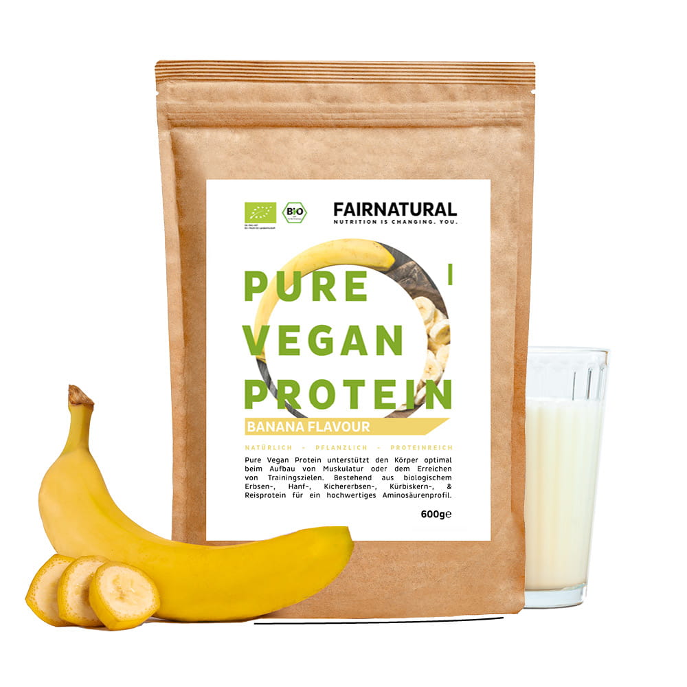 Bio Veganes Proteinpulver Banane ohne Soja