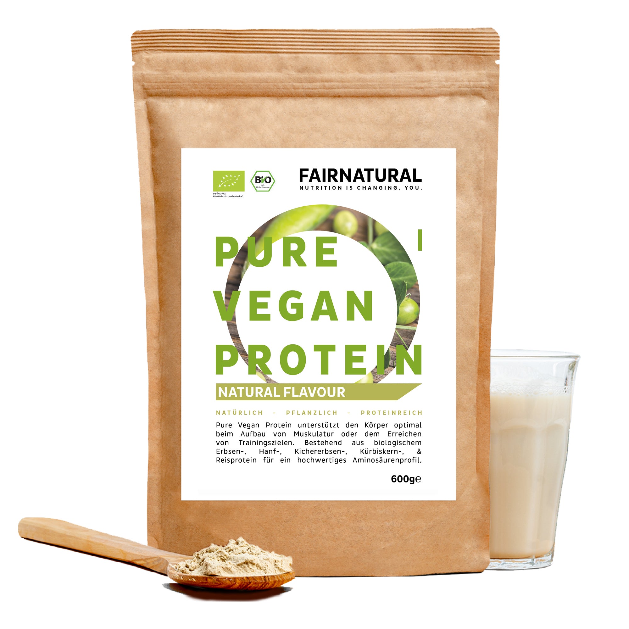 Bio Veganes Proteinpulver Neutral ohne Soja