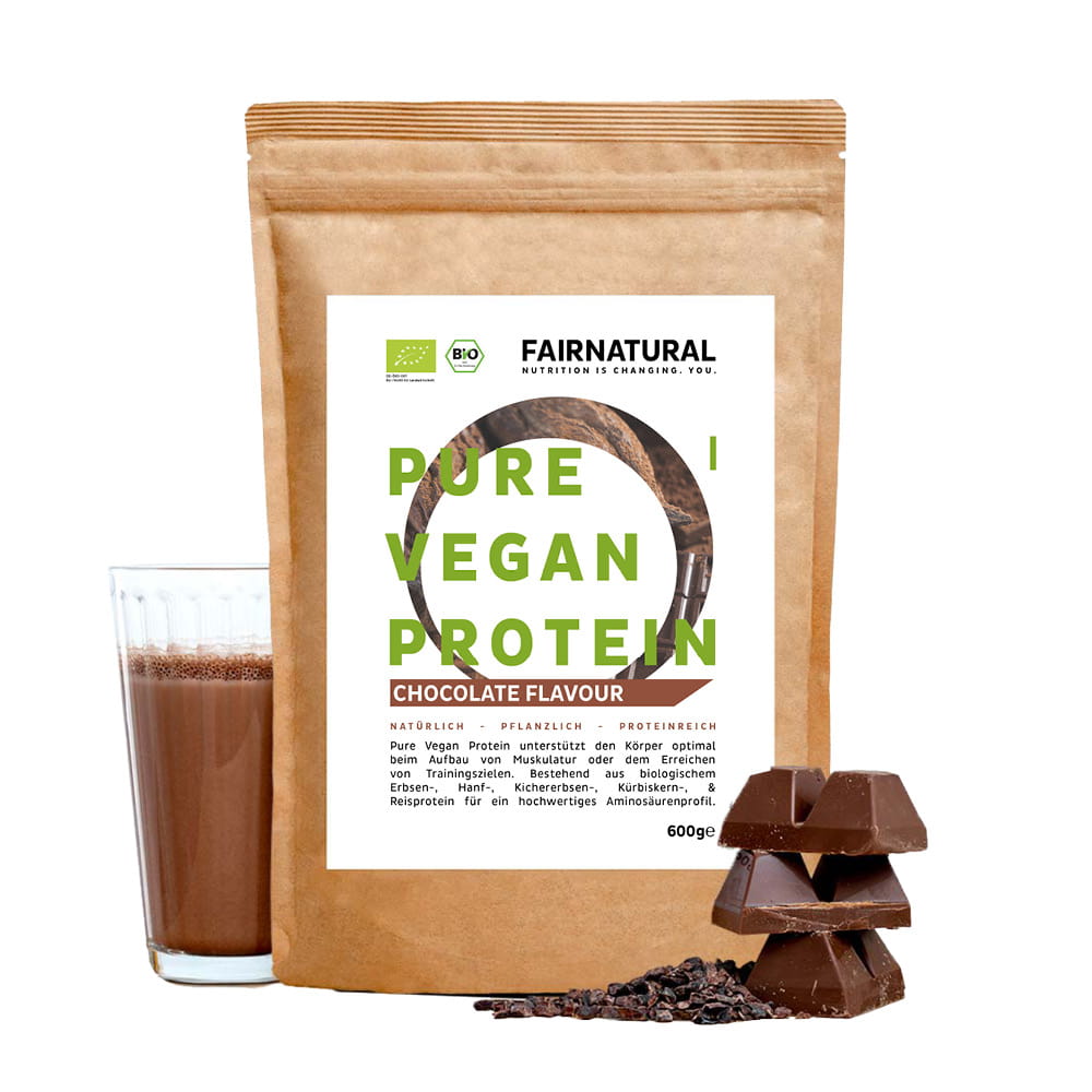 Bio Veganes Proteinpulver Schoko ohne Soja