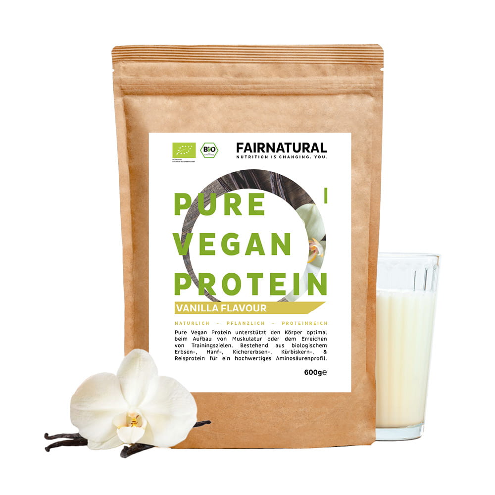 Bio Veganes Proteinpulver Vanille ohne Soja