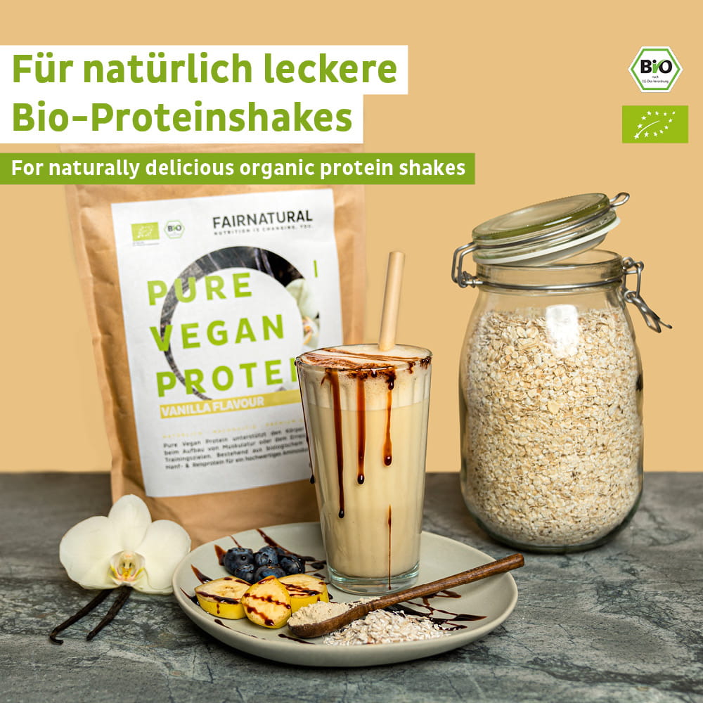 Bio Veganes Proteinpulver Vanille ohne Soja