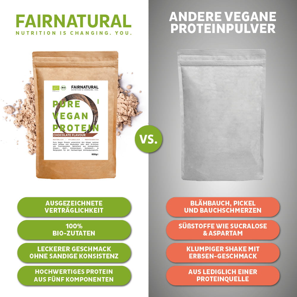 Bio Veganes Proteinpulver Schoko ohne Soja